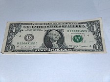 2009 Billet Dollar US Banque