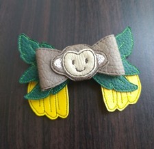 Monkey bananas jungle hair bow
