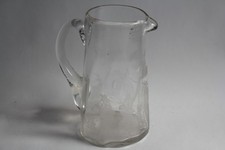 Broc à eau verre gravé