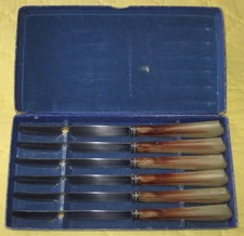 MENAGERE 6 PIECES - COUTEAUX - ECRIN - ANCIEN - CUISINE - VINTAGE -