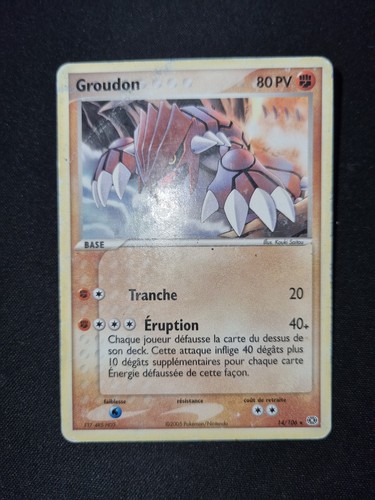 Carte pokémon groudon - carte,