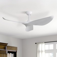 Ventilateur de plafond 96cm sans lumière 6 vitesses télécommande Réversible DC