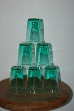 lot de 6 verres publicitaires HUILE LESIEUR  - années  60