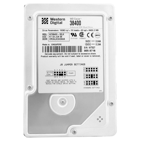 Caviar 38400 4gb 4k - wd, 8.4gb