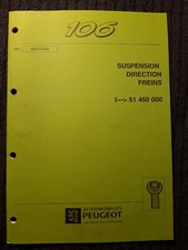 (303MA) Manuel atelier PEUGEOT 106 - Suspension, Direction et Freins.
