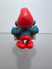 Figurine schtroumpfs papa livre erreur de peinture queue non peinte 20174