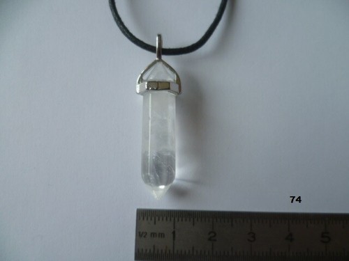 Pendentif metal pierre - metal,