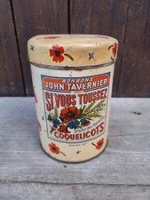 boite lithographiée ancienne Bonbons John Tavernier cuisine deco