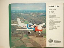 7/1972 PUB AEROSPATIALE AVION RALLYE CLUB AIRCRAFT FLUGZEUG ORIGINAL FRENCH AD