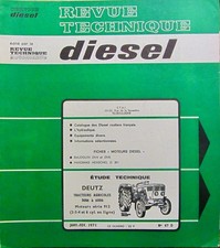 REVUE TECHNIQUE TRACTEUR  DEUTZ 3006 6006 MOTEUR 912 2 3 4 ET 6 CYLINDRES