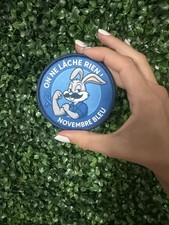 Écusson auto-agrippant, Solidaire, Novembre Bleu