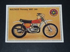 #45 BULTACO PURSANG MK7 360 ESPAGNE PANINI SUPER MOTO 1975
