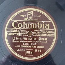 78 RPM EDITH PIAF & Compagnons