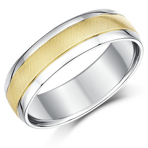 Bague alliance deux tons - bague,