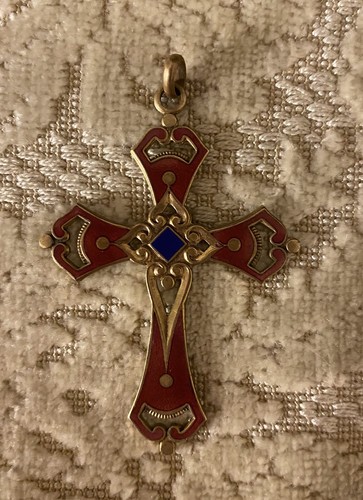 Ancien pendentif croix - , en