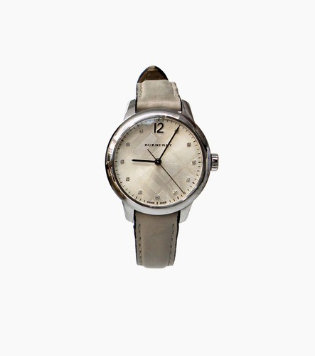 Burberry montre cuir ivoire - en,