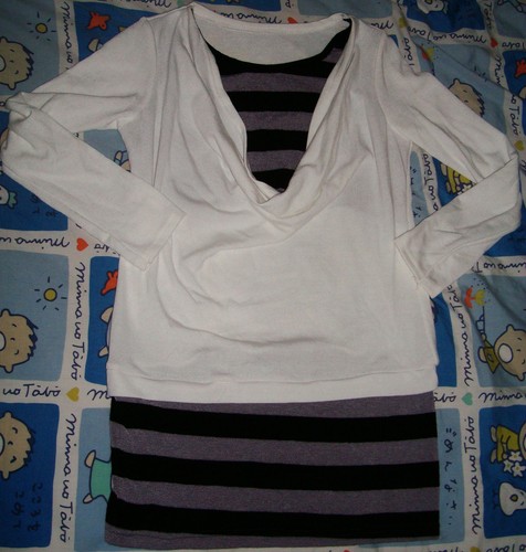 Women black white stripe - s,