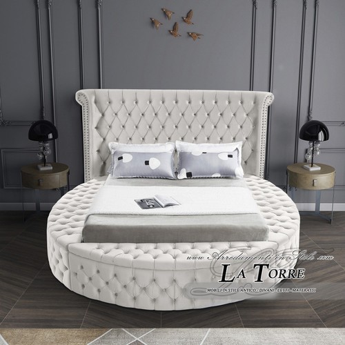 Lit rond double - lit, conteneur