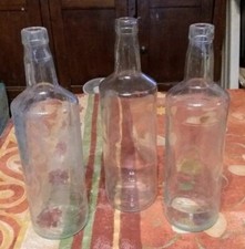 3 bouteilles vide blanche 