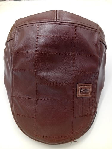 Casquette plate cuir vintage - ,