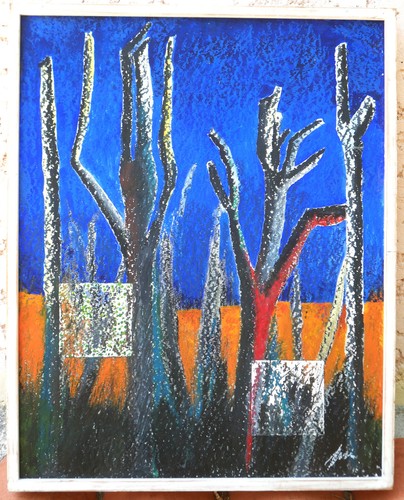 Grand tableau signé - grand,