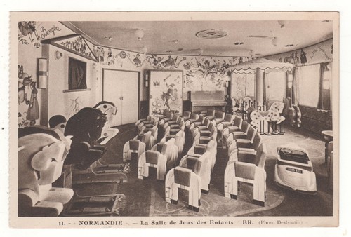 Cpa paquebot normandie - normandie,