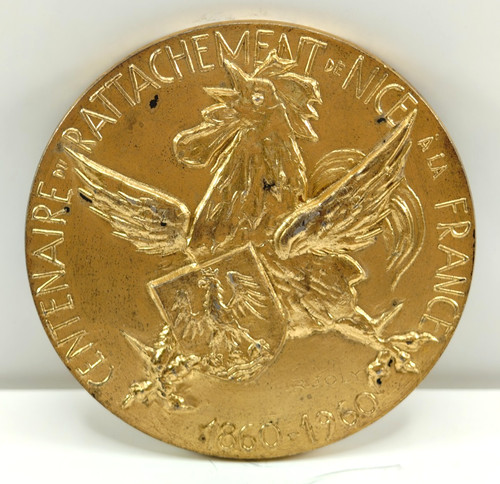 Médaille argent vermeil 1960 - vermeil,