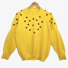 Pull Graphique Floral Vintage