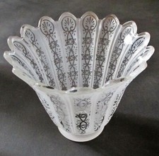 Acid Frosted Glass Tulip Napoleon III with Empire Decor, Chandelier or Lamp 2/3