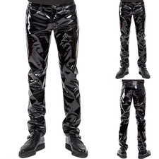 Pantalon homme-faux cuir PVC