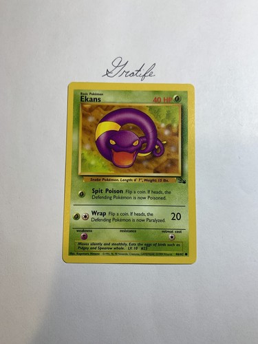 Pokemon tcg ekans - pokemon, fossil