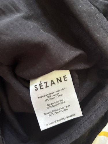 Blouse sézane noire broderie - noire,