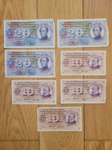 Suisse lot billets x 20 - lot,