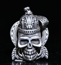 4CM Ancien Tibet Bronze Argent