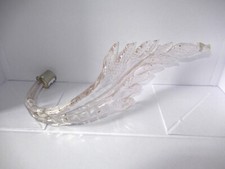 1 FEUILLE VINTAGE EN VERRE DE