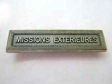 POUR MEDAILLE AGRAFE EN FER MISSIONS EXTERIEURES ETAT EXCELLENT