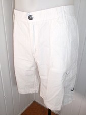Corsaire bermuda short coton nylon blanc Gaastra w36 46 sans repassage multi poc