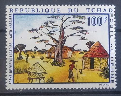 Timbre poste aérienne - poste, tchad