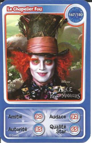 Carte jeu auchan alice au - carte,