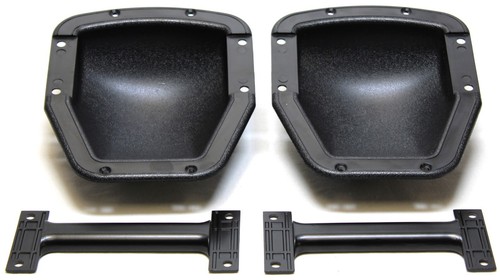 Two black medium recessed - two,