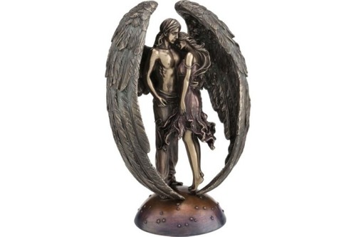 Ange gardien statue bronze - ange, (statue