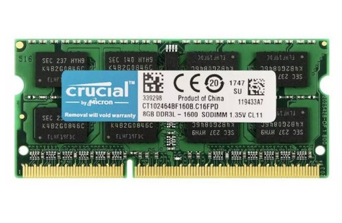 Ram crucial ddr3l - 8go, 1600mhz