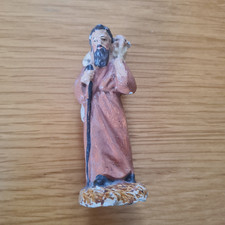 Santon -Devineau / Ancien berger et son mouton (9cm)