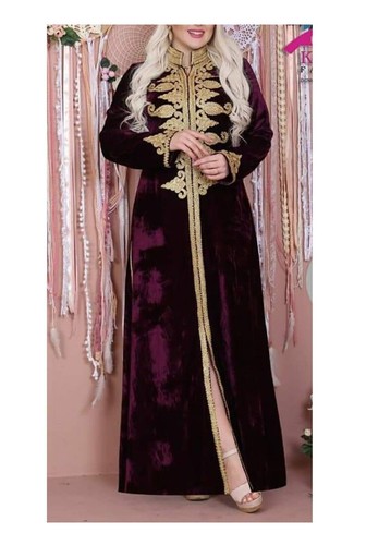 Caftan violet élégant