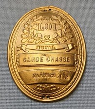 Ancienne Plaque ovale Garde