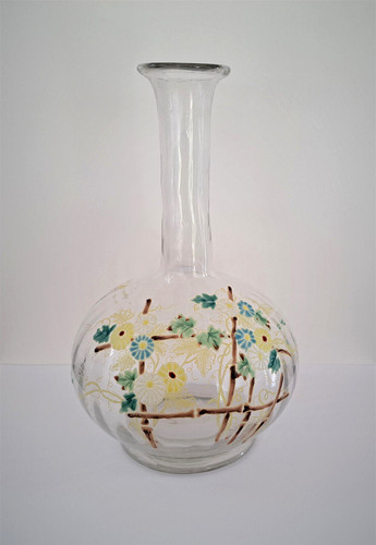 Rare carafe verre émaillé - rare,