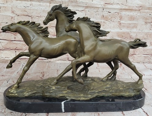 Bronze marbre statue sauvage - bronze,