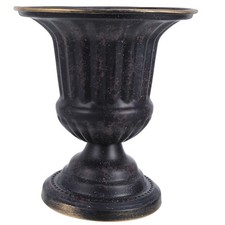  Vase en métal : Pot de fleurs rustique en métal pour fleurs séchées/fraîches et