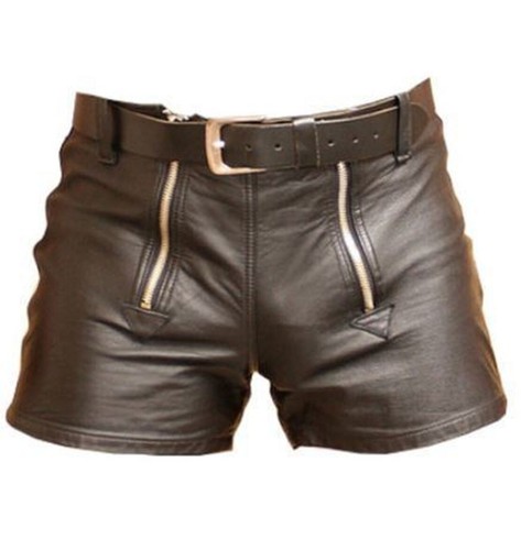 Shorts cuir véritable - en, pour