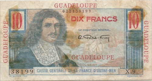 Guadelope franc 1947 1949 p - guadelope,